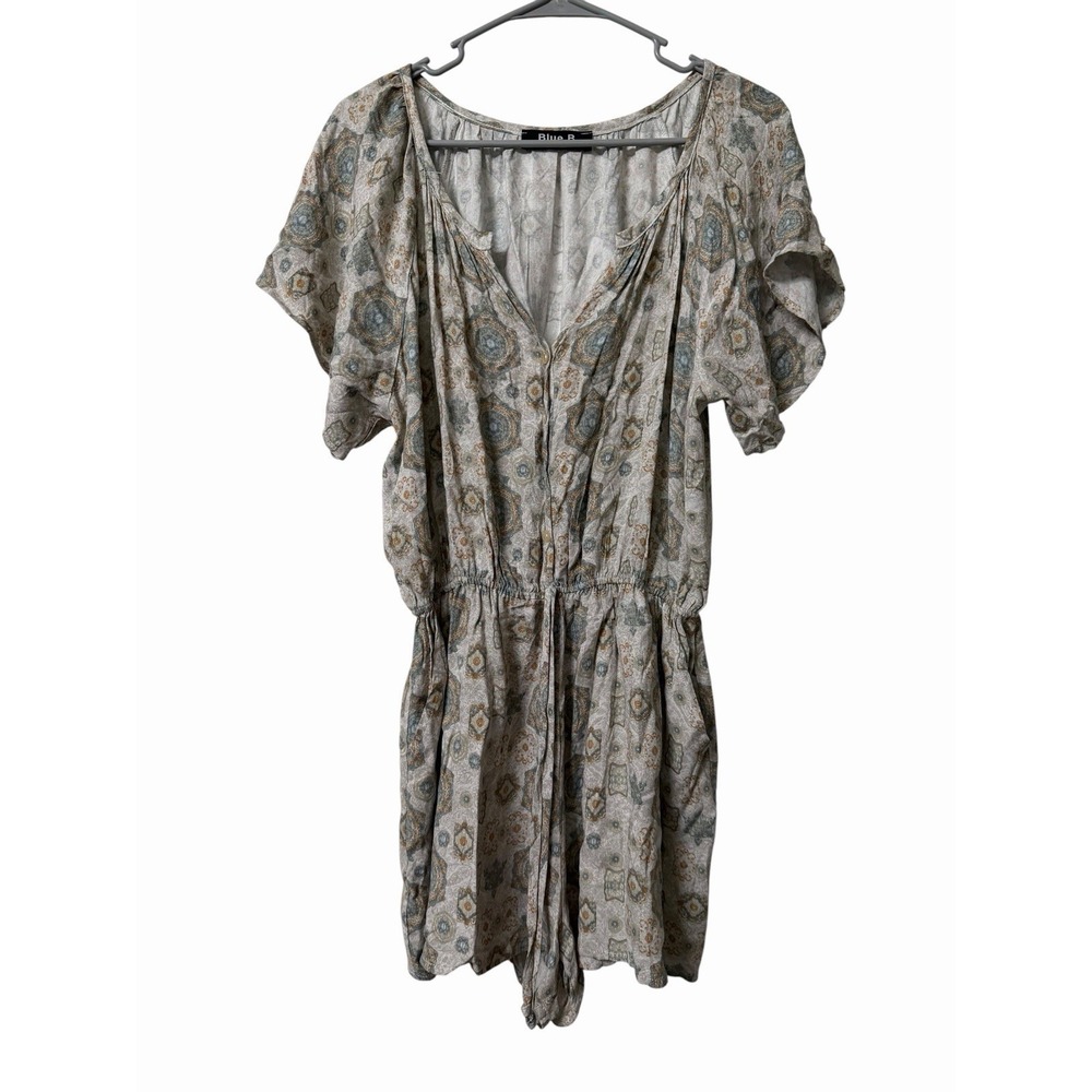 Blue B Collection Romper Boho Medium